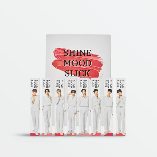NACIFIC X ATEEZ Limited Edition Shine Mood Slick Lip Tint Set + Four Cut Photocards (Blossom)