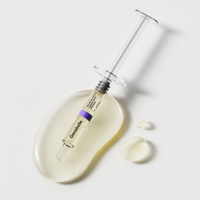 GENABELLE Melacare Spicule Toning Shot Ampoule texture (3pcs)