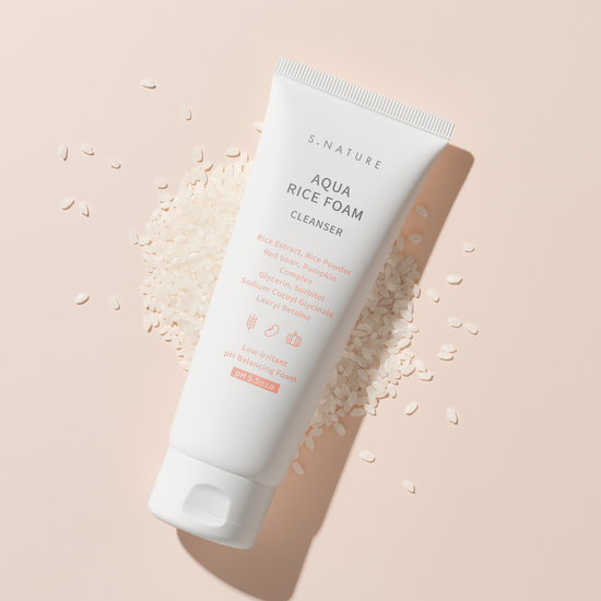 S.NATURE Aqua Rice Foam Cleanser (160ml) Packaging
