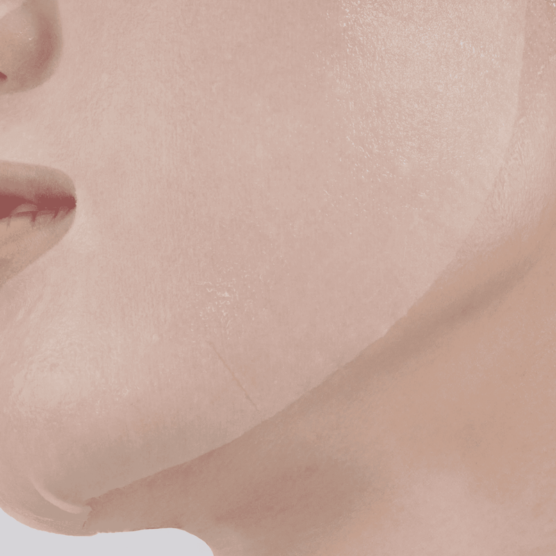 THE LAB Oligo Hyaluronic Acid Watery Skin Mask on the face