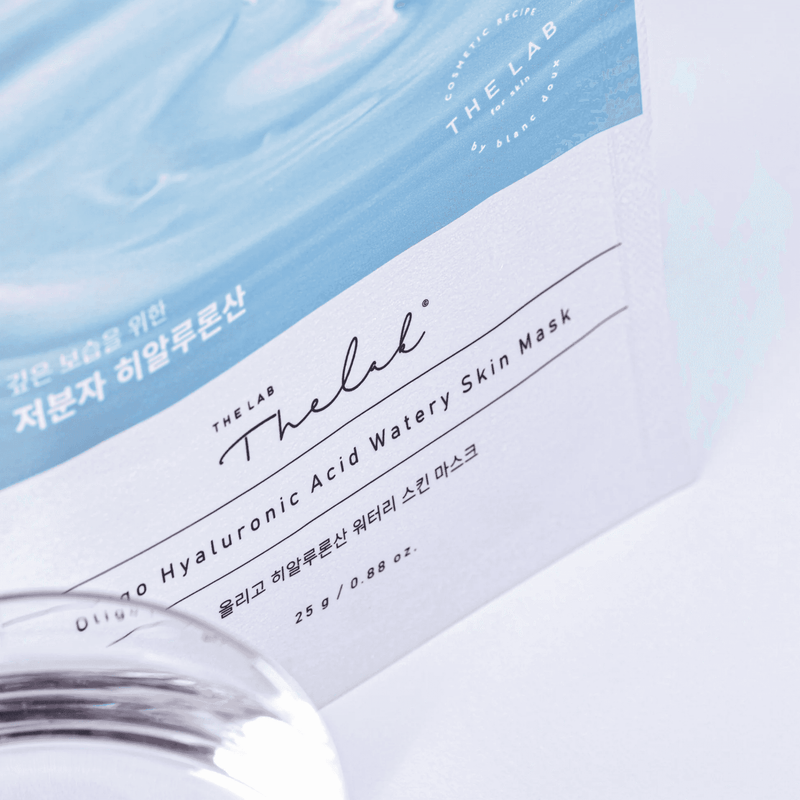 THE LAB Oligo Hyaluronic Acid Watery Skin Mask Close packaging shot