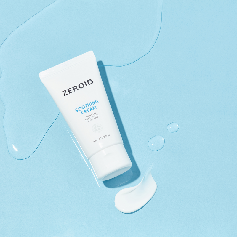 ZEROID Soothing Cream (80ml) with texture
