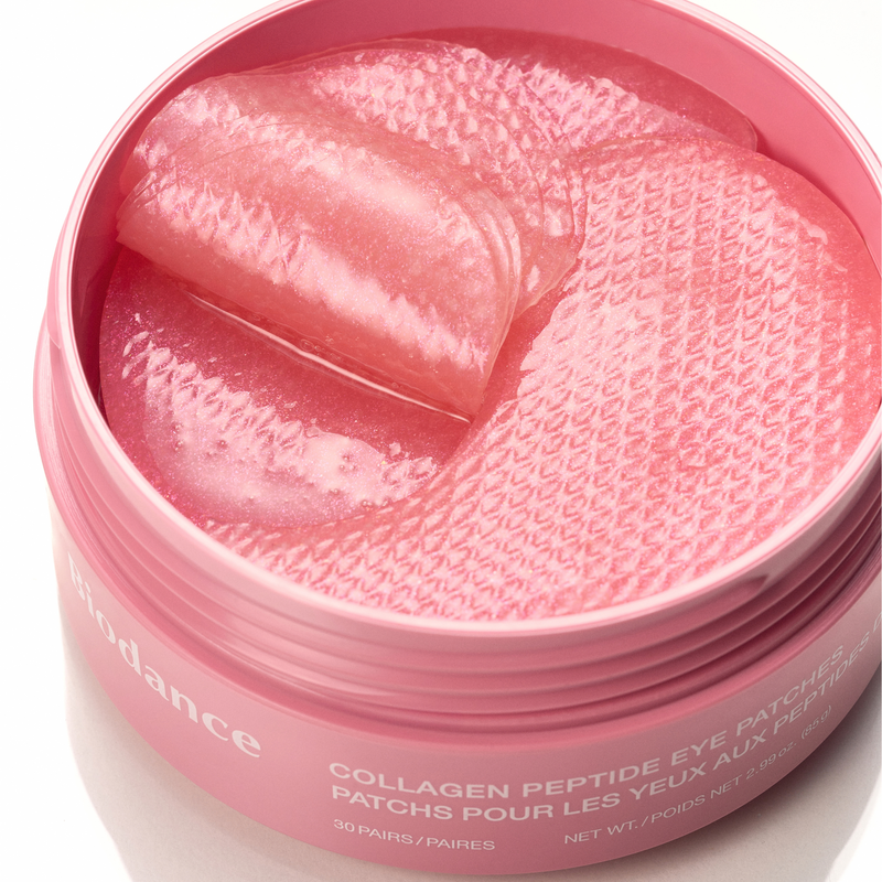BIODANCE Collagen Peptide Eye Patches on smile and frown lines