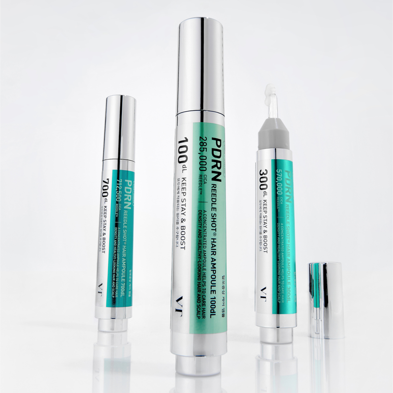 VT PDRN Reedle Shot Hair Ampoule 700 texture