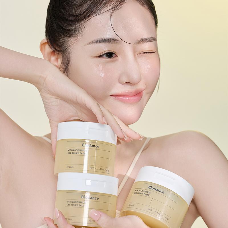 BIODANCE Vita Niacinamide Gel Toner Pads (60 Pads) Skin Cupid MODEL