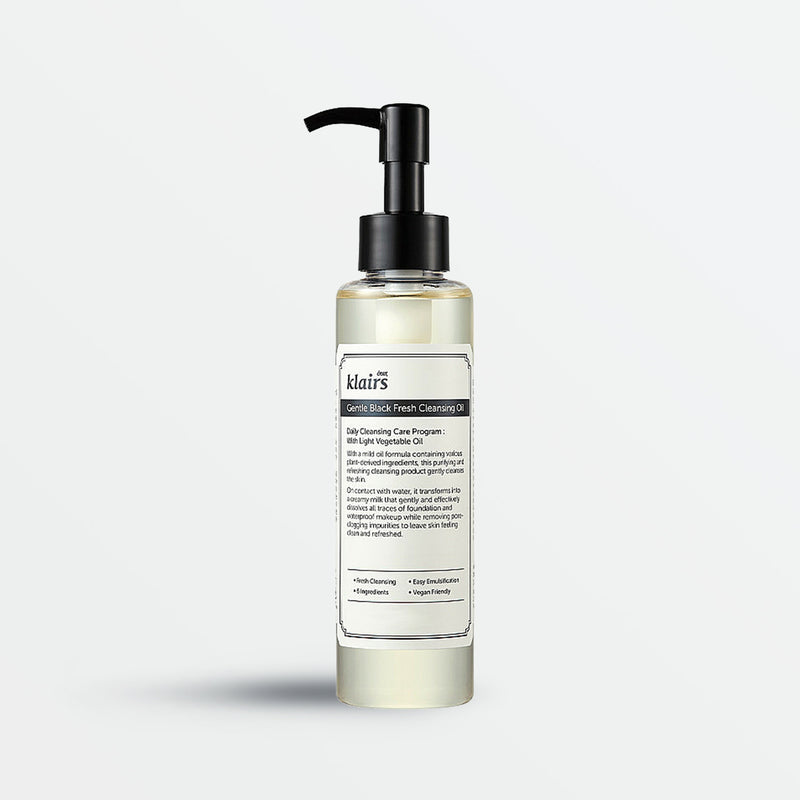 DEAR, KLAIRS Gentle Black Fresh Cleansing Oil (150ml)