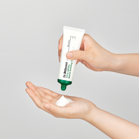 Dr.Different CICA Metal Quick Soothing Cream APPLICATION