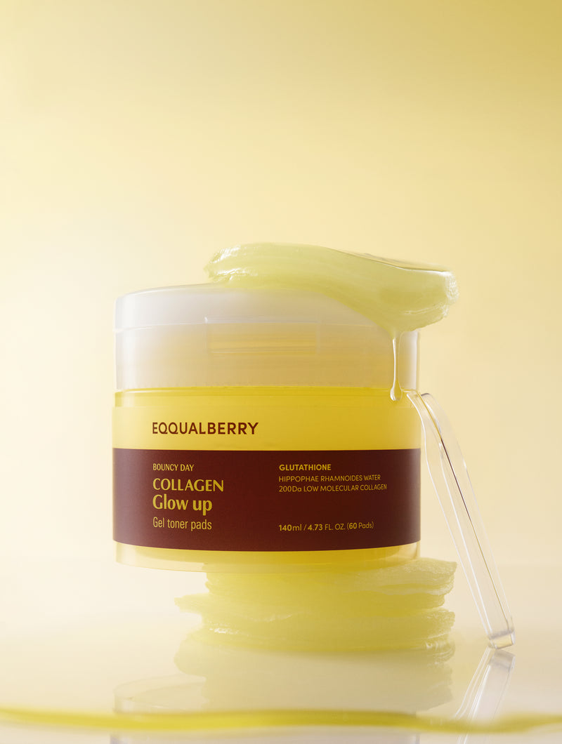 Eqqualberry Collagen Glow Up Gel Toner Pad (60pads) CONCEPT SHOT