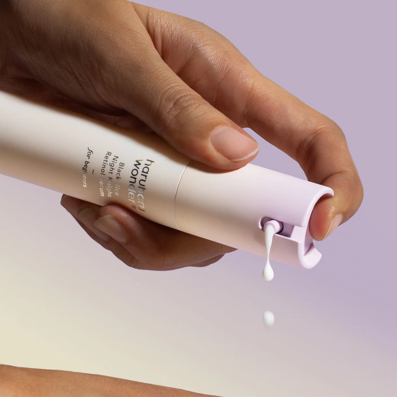 Haruharu Wonder Black Rice Night Knight Retinol Serum (20ml) APPLICATION