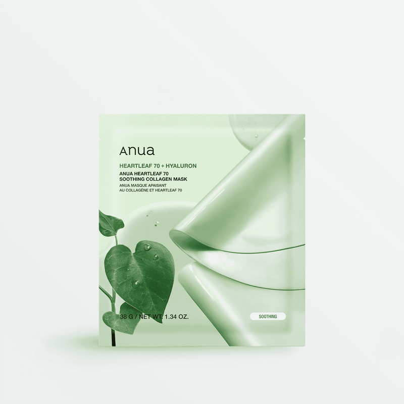 ANUA Heartleaf 70 Soothing Collagen Mask (4pcs)