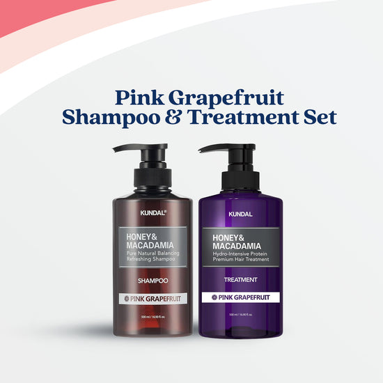 Honey & Macadamia Nature Shampoo & Protein Treatment Set - Pink Grapefruit (2 Items)