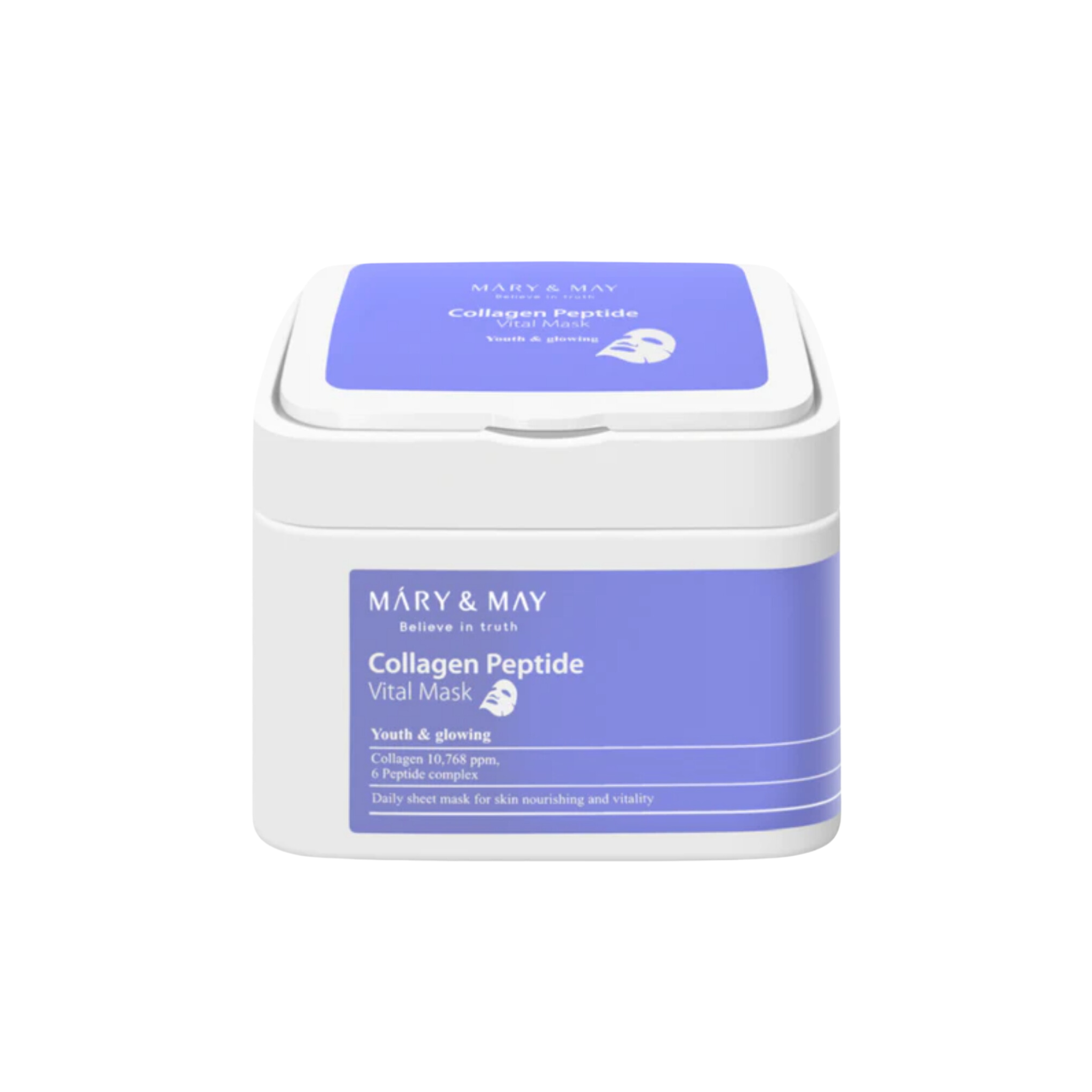MARY & MAY Collagen Peptide Vital Mask (30pcs) 