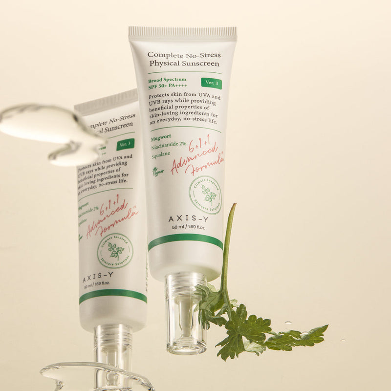 AXIS-Y Complete No-Stress Physical Sunscreen SPF50+ PA++++ (50ml) New 2023 Formula 