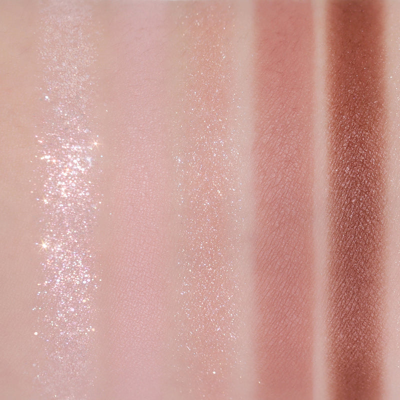 Peach C Seasonal Blending Eyeshadow Palette 01 Sunset Grass APPLICATION (6.4g)