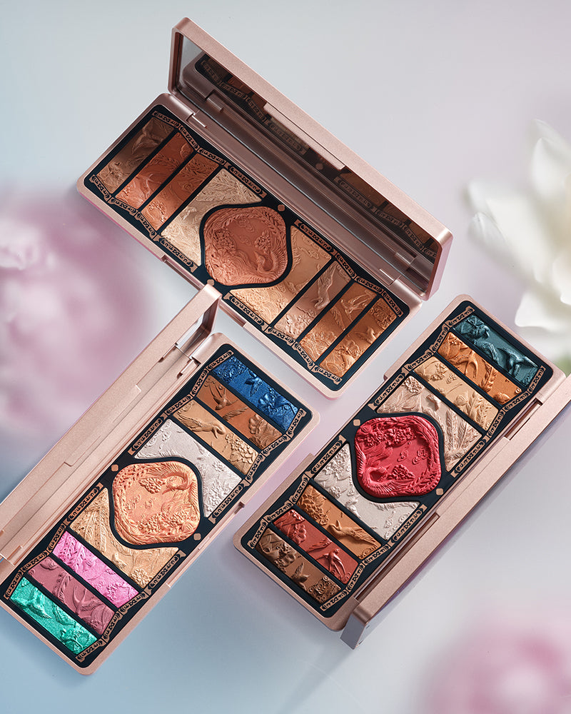 Floral Engraving Phoenix Makeup Palette - H04 Burgundy Sunset