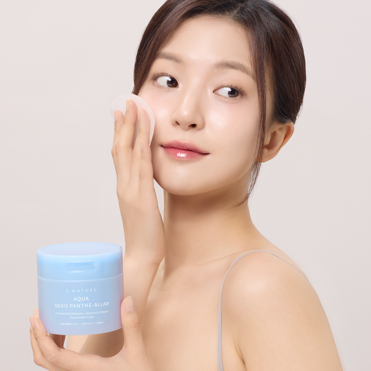 S.NATURE Aqua Oasis Panthe-Allan Calming Pad (60pcs) – Skin Cupid S.NATURE Aqua Oasis Panthe-Allan Calming Pad (60pcs) – Skin Cupid