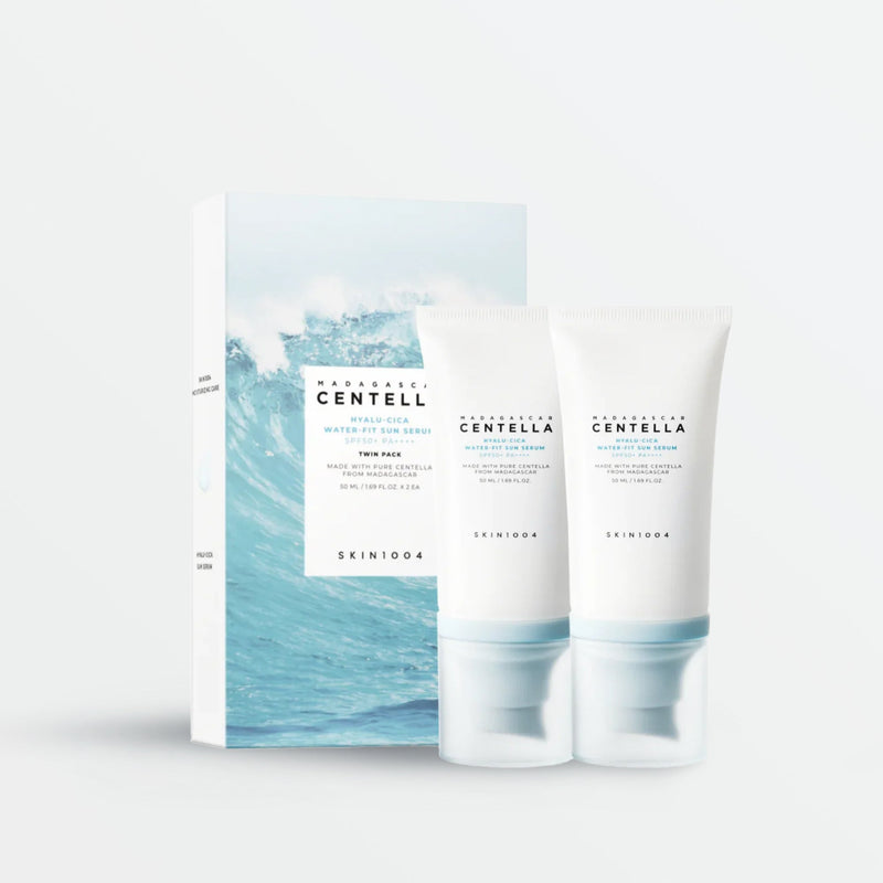 SKIN1004 Twin Pack Madagascar Centella Hyalu-Cica Water-Fit Sun Serum SPF50+ PA++++ (2 products)