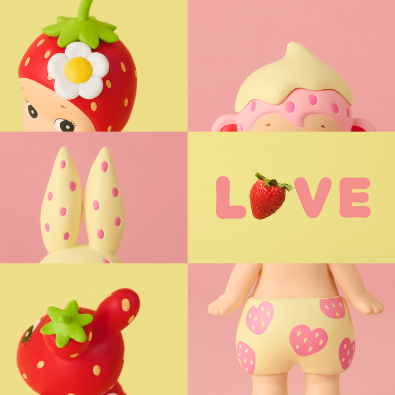 Sonny Angel Strawberry Love Series (1 pc) Skin Cupid 