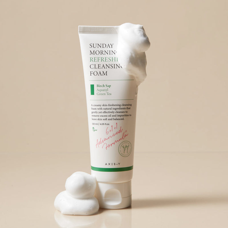 AXIS-Y Sunday Morning Refreshing Cleansing Foam (120ml) FOAM TEXTURE Skin Cupid