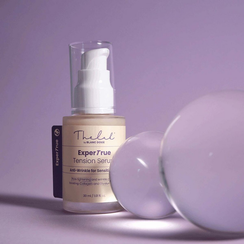 THE LAB Exper True Tension Serum (30ml) purple background