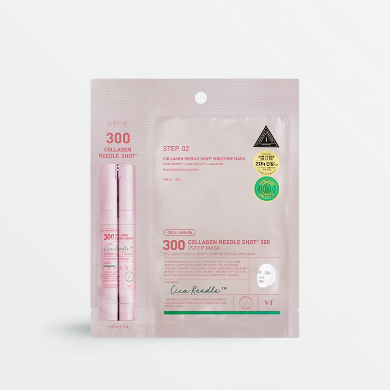 VT Collagen Reedle Shot 300 2-Step Mask Skin Cupid