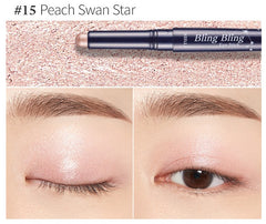ETUDE HOUSE Bling Bling Eye Stick Peach Swan Star 15